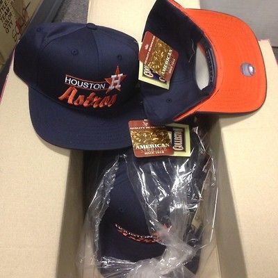 HOUSTON ASTROS SNAPBACK HAT 12 CAP WHOLESALE LOT VTG RETRO AMERICAN 