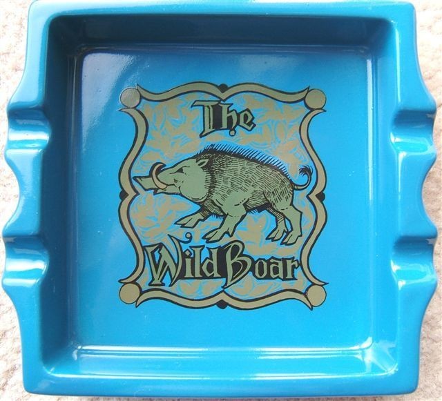 Vintage CARLTON WARE The WILD BOAR Ashtray ENGLAND