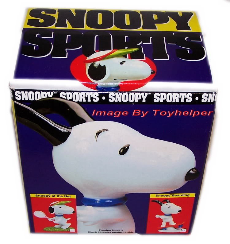 SNOOPY SPORTS SNOWBOARDING SKATEBOARDING FIGURE STATUE