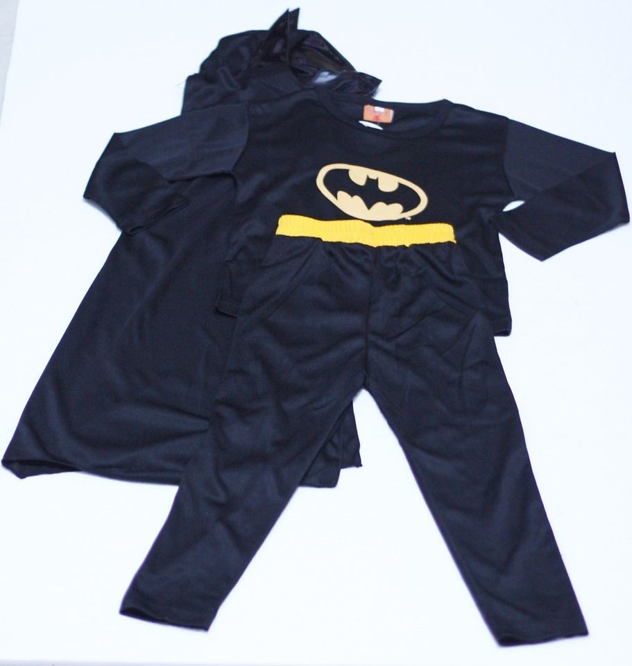 XMAS GIFT Batman Bat Super Hero Full Outfit Boy Kid Party Cosplay 