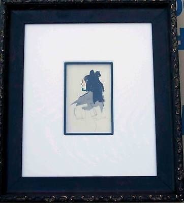 Jacques VILLON, Original Watercolor, Woman Signed RARE