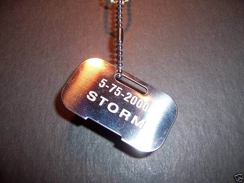 Authentic Storm Dogtag X Men Movie Prop Marvel Reproduction used Toy