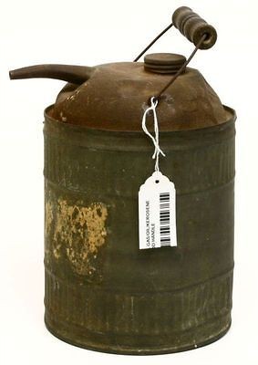 Vintage WINFIELD ONE GALLON SIZE GASOLINE/OIL/K​EROSENE CAN W/WOOD 