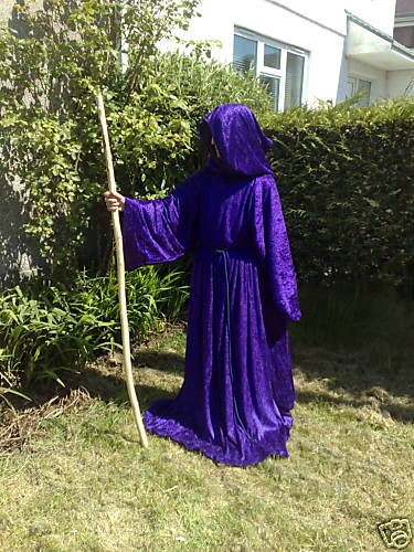 VELVET MEDIEVAL ROBE MONK/PAGAN/WIZ​ARD/KNIGHT ♥