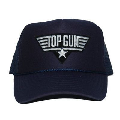 TOP GUN NAVY FOAM MESH TRUCKER BASEBALL CAP HAT CAPS