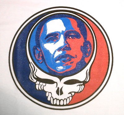 shirt   BARACK OBAMA   Grateful Dead   SYF   Steal Your Face 