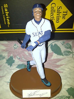 Ken Griffey Jr signed Salvino Seattle Mariners Figurine statue Away 