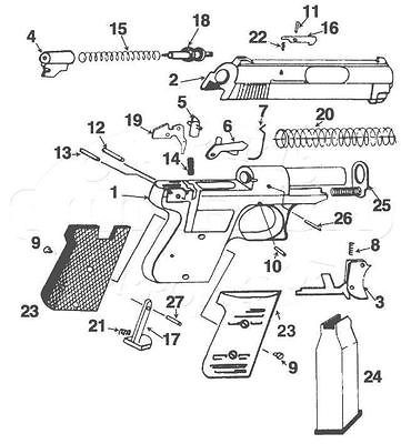 BRYCO MODEL 59 380 CAL. # 7 SAFETY SPRING FACTORY 