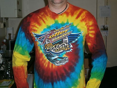 FANTASTIC RAREISH COLOURFUL PROMO SHIRT FOR DISNEYS AEROSMITH COASTER 