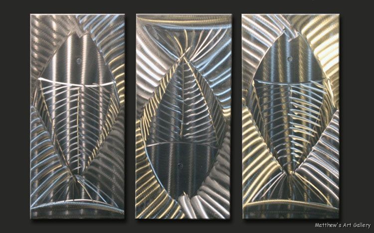 Metal Wall Art Modern Abstract Contemporary Handmade Sculpture Home 