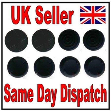   PS VITA BUTTON PROTECTORS THUMBSTICK COVERS JOYSTICK ANALOG CAP BLACK