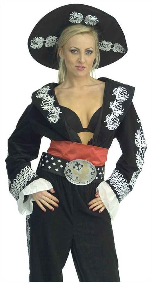 Costumes Three Amigos Dlx Sexy Female Mariachi Costume Set