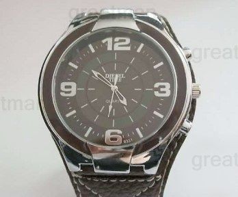 Newly listed Diesel Time Brand New Mens Wrist Watch with Leather Band