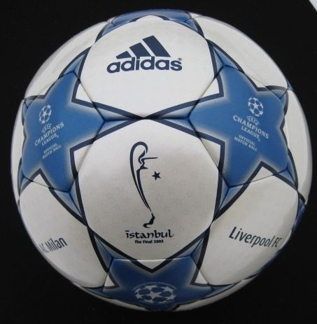 Adidas Final Istanbul 2005 Champions League Matchball with rare 