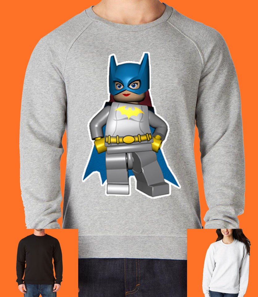 BAT GIRL LEGO CARTOON UNISEX SWEATSHIRT ALL SIZES AVAILABLE