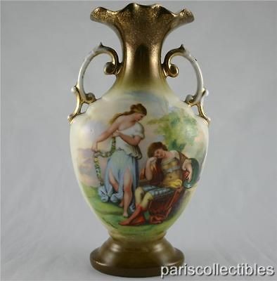   ANTIQUE SCHMIDT & CO VICTORIA AUSTRIA URN VASE SIGNED KAUFMANN 1904 18