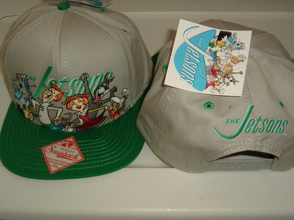 nwt the jetsons group cartoon snap back hat