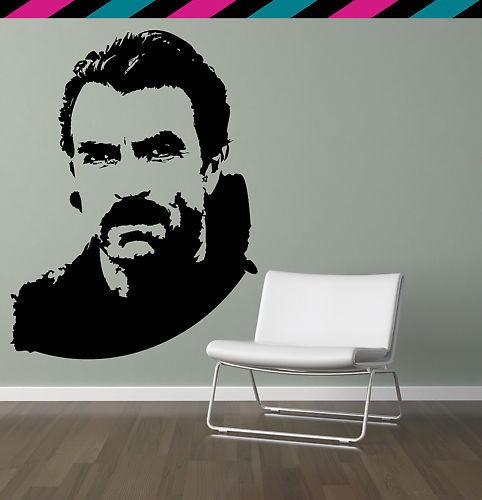 Moustache Tom Selleck Magnum PI Wall decal Decimator