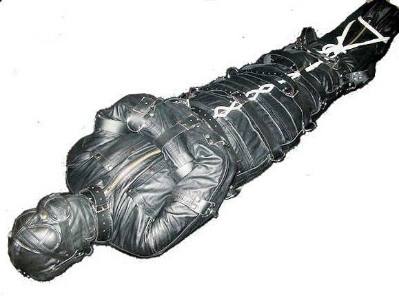 FULL HEAVY DUTY LEATHER SLEEPSACK STRAIGHTJACKET COMBO BONDAGE Made 