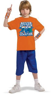 child kids wwe wrestling john cena cenation std costume