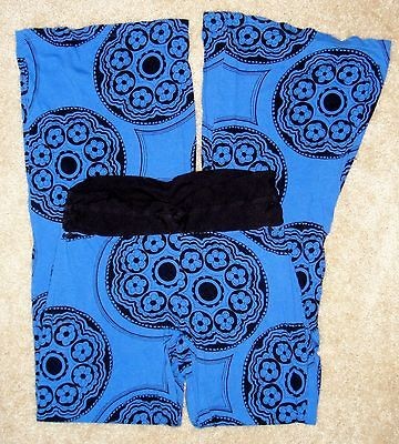 anthropologie blue lounge pants xs