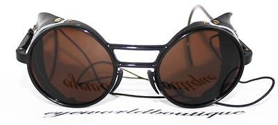   028 428 BLACK LEATHER GLACIER MOUNTAINEER SKI SUNGLASSES PX5000