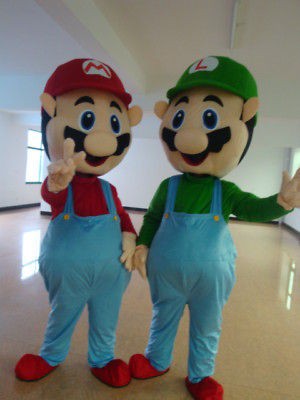 super mario and luigi mascot costume fancy dress from china