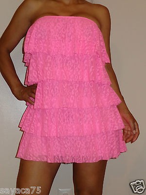 VICTORIAS SECRET NWT SWIM SWIMWEAR BEACH SHEAR PINK DRESS COVER UP 