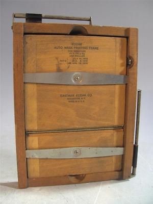   Kodak Adjustable Auto Mask Wood Wooden 4 X 5 Contact Print Frame