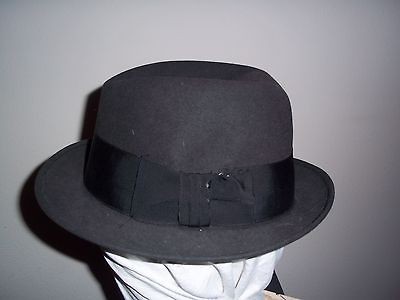 Vintage Fedora Mallory Fifty Avenue Aristocrat Quality Cravenette Size 