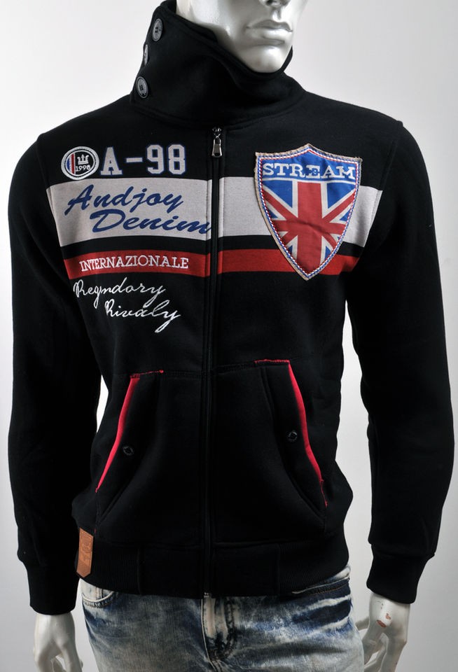   Jacket STREAM Full Zip Pocket England Flag UK AJ British London A8735B