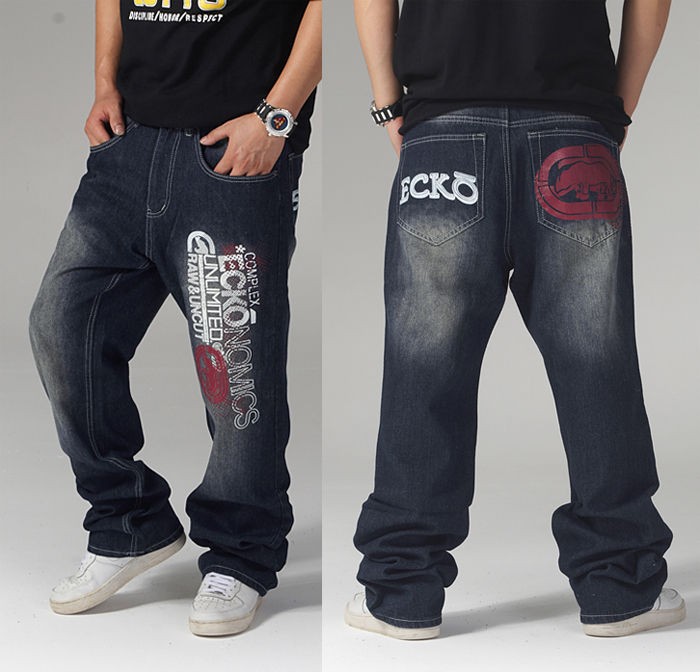 New Ecko Unltd HIPHOP Mens SkateBoarding Black Pants Casual 