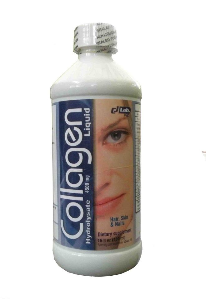 COLLAGEN LIQUID + VIT. C   4,500mg P/ SERVING (1oz)   16oz bottle 