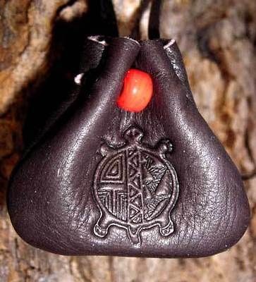 medicine turtle wheel bag deer leather pendant pouch 1500 time