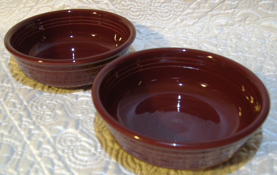 NEW FIESTAWARE CINNABAR SMALL CEREAL FRUIT BOWLS 1ST QUALITY FIESTA