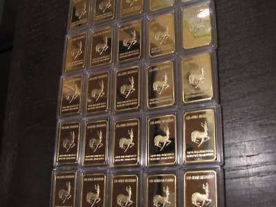 25 1 troy ounce 999 fine gold clad krugerrand art