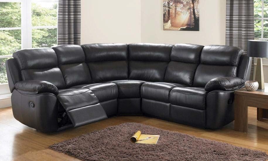 BM KENSAS BRITISH HANDMADE LEATHER RECLINER SOFA / CORNER SUITE