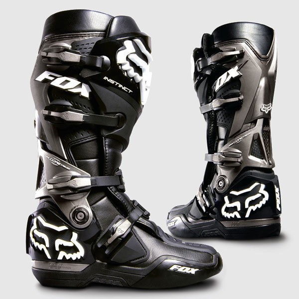   RACING BLACK MENS ADULT INSTINCT MOTOCROSS MX ATV BOOTS RACING RIDING