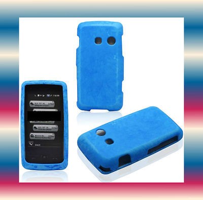   Blue LG Prestige AN510 Slider Snap on Phone Cover Hard Shell Case Skin
