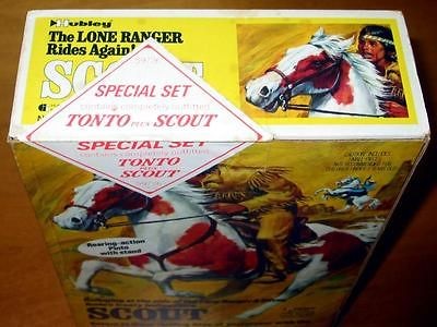 73 MISB Gabriel LONE RANGER TONTO + SCOUT Horse Marx 10 Figure GIFT 