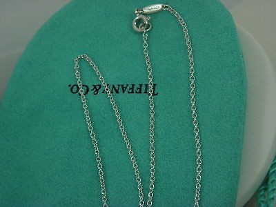   CO chain necklace sterling silver 0.8mm wide 18inch long mint mint