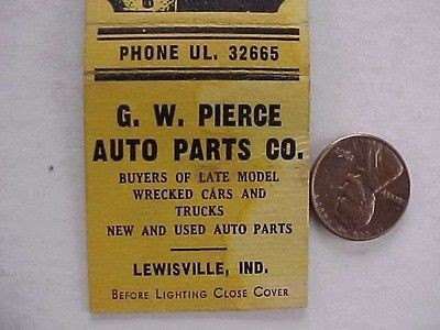 1950s Lewisburg,Indi​ana G.W. Pierce auto salvage yard Highway 40 