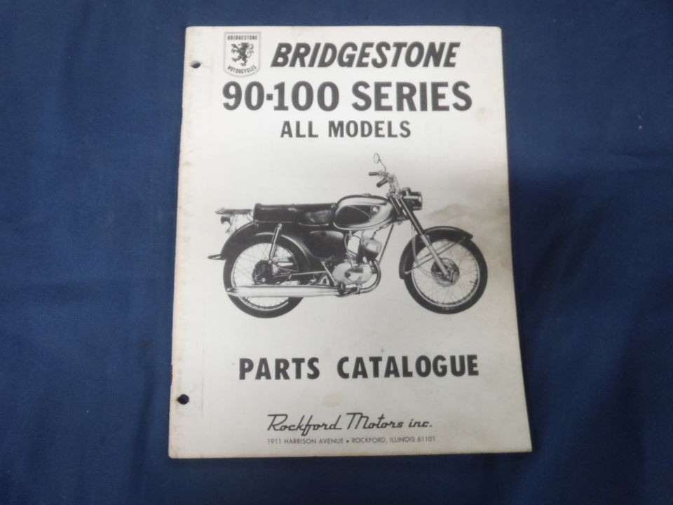 VINTAGE ROCKFORD BRIDGESTONE 90 100 RACER MOTORCYCLE FACTORY DEALER 