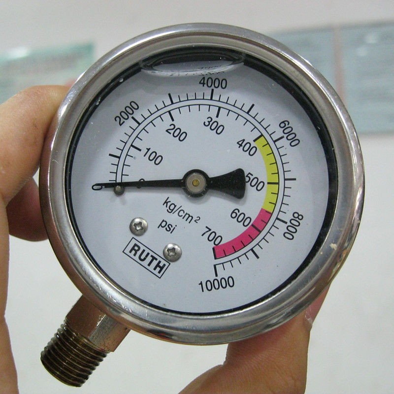 NEW 2.4 60MM Hydraulic Pressure Gauge Meter 700KG 10000psi