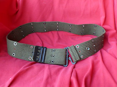   1936 WEB GEAR BELT Marked US Waist Max. 40 Color Olive Drab ORIG