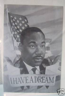 Vintage Martin Luther King Memorial Postcard 1968