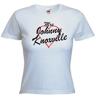 mrs johnny knoxville t shirt print any name words more