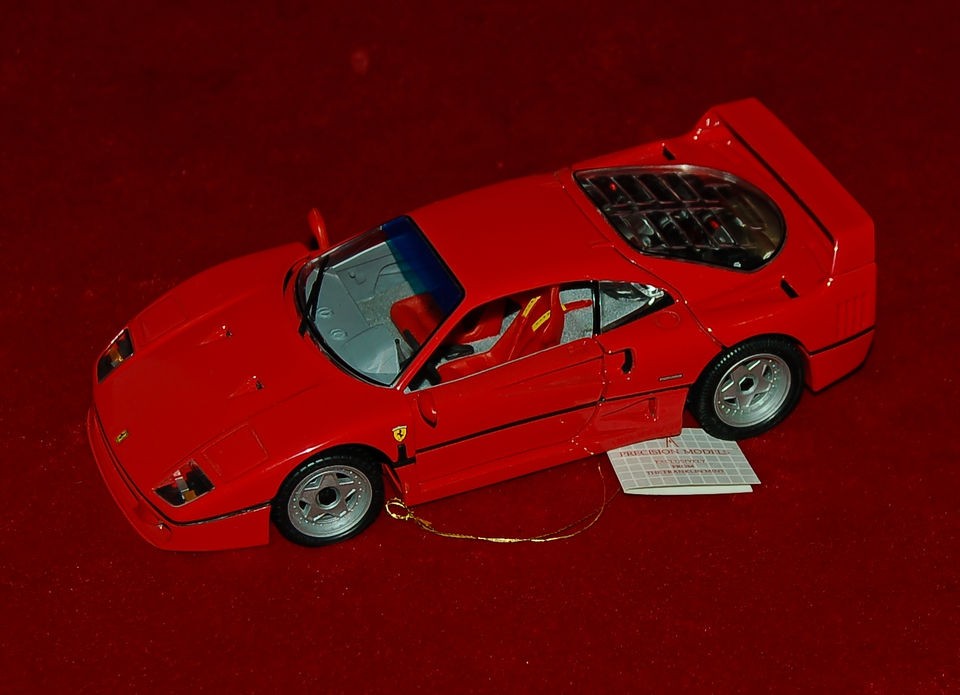 FRANKLIN MINT DIE CAST REPLICA 124 FERRARI F 40 1989 RED BEAUTIFUL 