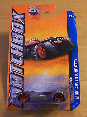 NEW 2012 MATCHBOX MBX ADVENTURE CITY SERIES BATMOBILE SILVER