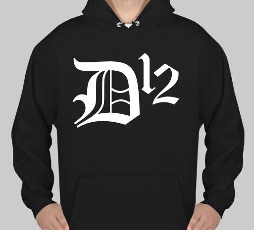 D12 Hoodie   classic detroit hip hop rap slim shady 50 dre big proof 